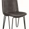 Chambler 130083 Set 4 of Dining Chairs in Grey Leatherette