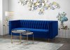 Sebastian Sofa TOV-S148 in Navy Velvet Fabric by TOV Furniture