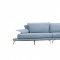 Andover Sectional Sofa in Blue Leather by VIG