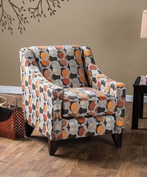 Pennington Accent Chair SM1112-CH in Multi-Colored Fabric [FACC-SM1112-CH-Pennington]