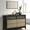 Valencia Bedroom Set 5Pc 223041 in Light Brown & Black by Coaste