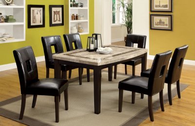 CM3693OT Lisbon I Dining Table w/Optional Key-Hole Back Chairs