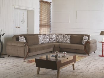 Cyristal Sectional Sofa Convertible in Fabric by Empire [MYSS-Cyristal]