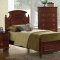 Leila Bedroom 5Pc Set in Brown Cherry by Global w/Options