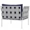 Harmony 3 Pc Outdoor Patio w/Aluminum Frame & All-Weather Fabric