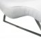 Soho Chaise in White Leatherette by Whiteline Imports