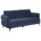 Lively Sofa & Loveseat Set 509041 in Blue Chenille by Coaster