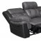 Saybrook Motion Sofa 609144 Charcoal & Black by Coaster