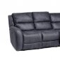 Octavio Power Motion Sofa & Loveseat in Grey Microfiber