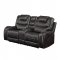 Braylon Motion Sofa 55410 - Magnetite PU by Acme w/Options