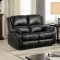 Zuriel Motion Sofa LV52285 in Black PU by Acme w/Options