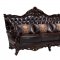 Viva Traditional Sofa in Dark Cherry Bonded Leather w/Options