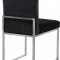 Giselle Dining Chair 779 Set of 2 Black Velvet Fabric - Meridian