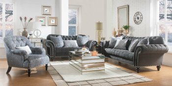 Gaura Sofa 53090 in Dark Gray Fabric by Acme w/Options [AMS-53090-Gaura]