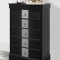 Mia Bedroom Set in Black by Global w/Options