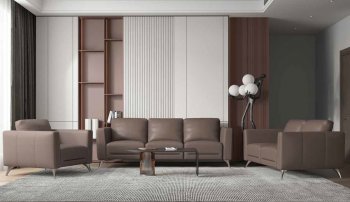 Malaga Sofa 55000 in Taupe Leather by MI Piace w/Options [MPS-55000 Malaga MI Piace]