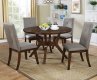 Abelone CM3354RT 5PC Dinette Set w/Round Table in Walnut