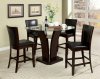 CM3710PT 5Pc Counter Height Dining Set w/Black Chairs