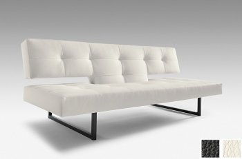 White or Black Leatherette Modern Sofa Bed Convertible [INSB-Spacer]