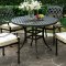 Chiara II CM-OT2303-RT Outdoor Patio 5Pc Set in Black Pewter