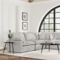 Collins Power Motion Sectional Sofa 609560P Gray Fabric -Coaster