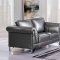 U9160 Sofa in Blanche Silver Bonded Leather by Global w/Options