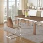 Brittany Dining Table 5Pc Set in Walnut by Chintaly