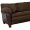 Java Fabric & Chocolate Bicast Modern Sectional Sofa