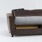 Aspen Yuky Brown Sofa Bed in Fabric by Sunset w/Options