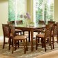 Oak Finish Modern Counter Height Dining Table w/Options