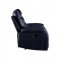 Aashi Motion Sofa 55370 Midnight Blue Leather-Gel Match by Acme