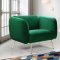 Harlow Sofa 685 in Green Velvet Fabric by Meridian w/Options