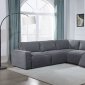 U8177 Power Motion Sectional Sofa in Charcoal Fabric by Global