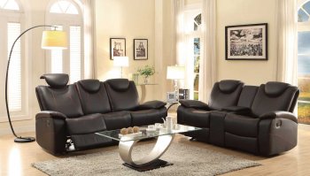 Talbot Motion Sofa 8524BK in Black by Homelegance w/Options [HES-8524BK Talbot]