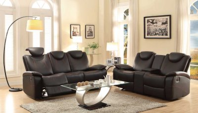 Talbot Motion Sofa 8524BK in Black by Homelegance w/Options