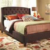 300247 Upholstered Bed in Brown Fabric by Coaster