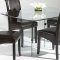 Surfboard Glass Top Modern Dining Table w/Optional Chairs