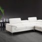 Nila A973 Sectional Sofa in White Premium Leather by J&M