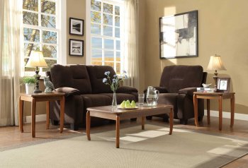 Barnaby 3489-31 Coffee Table 3Pc Set in Oak by Homelegance [HECT-3489-31 Barnaby]