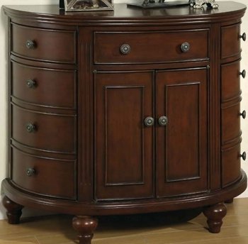 Antique Walnut Finish Contemporary Cabinet [CRC-526-950005]