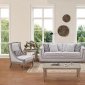 Jorden Sofa in Light Grey Fabric w/Options