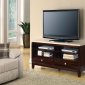 700699 TV Stand in Cappuccino by Coaster w/Real Marble Top