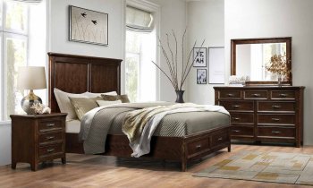 Hunter Bedroom in Dark Walnut by Global w/Options [GFBS-Hunter]