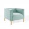 Resonate Accent Chair in Mint Velvet by Modway