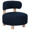 Zonie Accent Chair Set of 2 903168 in Blue Boucle by Coaster