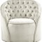 Alessio Accent Chair 501 in Cream Velvet by Meridian