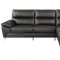 Cairn Sectional Sofa 9969BK in Black Leather by Homelegance