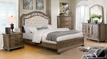 Persephone CM7661 Bedroom in Rustic Natural Tone w/Oprions [FABS-CM7661 Persephone]