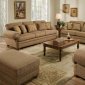 Peat Fabric Modern Sofa+Loveseat Set w/Optional Chair & Ottoman