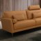 Tussio Sofa LV00943 in Saddle Tan Leather by Mi Piace w/Options